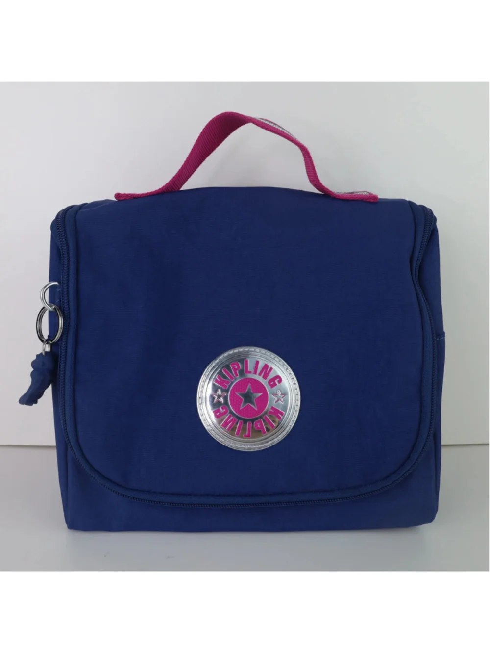 Kipling Toiletry Bag Travel Organizer Cosmetic Makeup Pouch Zip Case Nylon